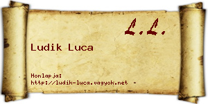 Ludik Luca névjegykártya